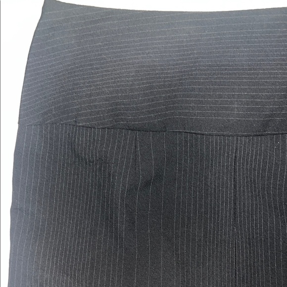 π’π The Limited Black Pin Stripe Pencil Skirt with Front Button Detail ππ’ - Picture 4 of 6